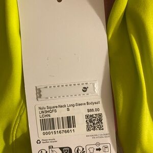NWT Lululemon nulu bodysuit size small